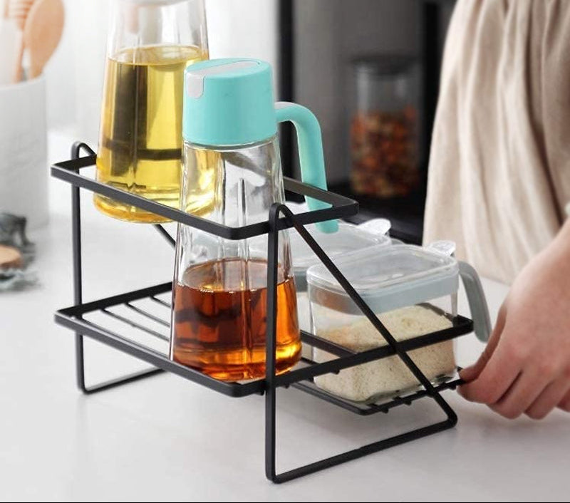 2 Layer Spice Rack Shelf Kitchen