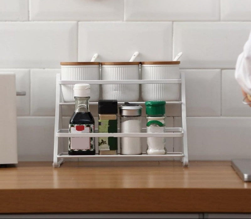 2 Layer Spice Rack Shelf Kitchen